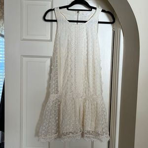 Cute white mini dress